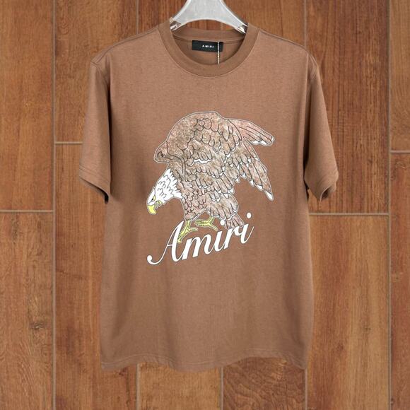 AMIRI Brown Short Sleeve T-Shirt Men's